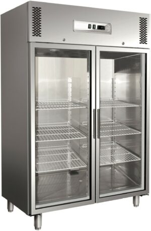 Pro Kühlschrank mit 2 Glastüren GN2/1 1480x830x2010 mm