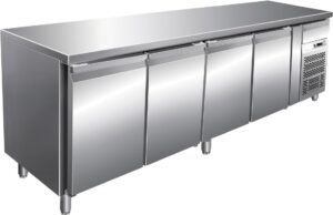 Pro Tiefkühltisch mit 4 Türen und kleine Schublade GN1/1 2230x700x860mm