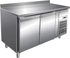 Pro Tiefkühltisch mit Aufkantung, mit 2 Türen und kleine Schublade GN1/1 1360x700x860mm