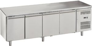 Eco Kühltisch mit 4 Türen Monoblock GN1/1 2230x700x850mm