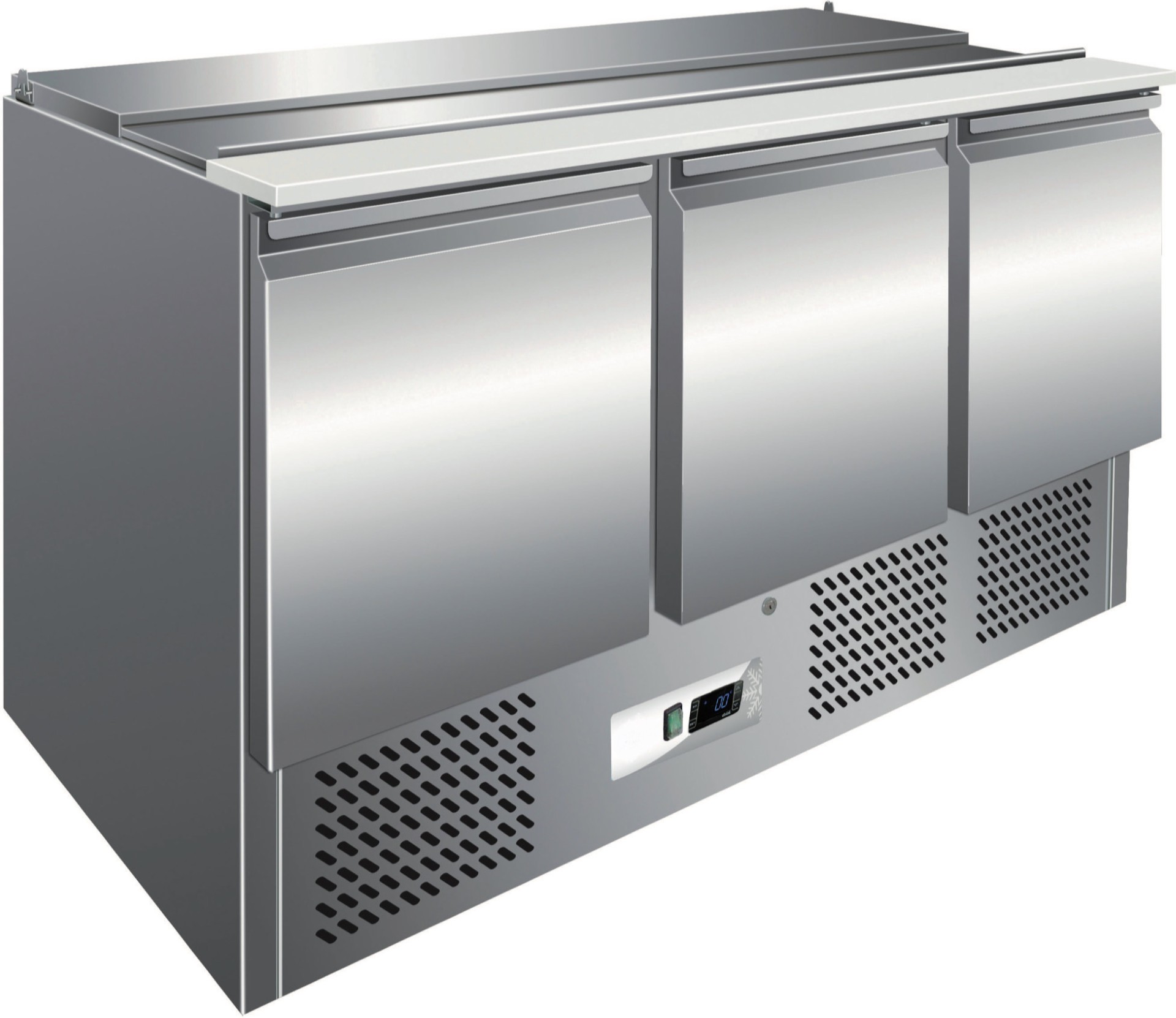 Pro Saladette mit 3 Türen 1365x700x850 mm