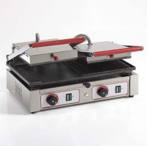 Pro Kontaktgrill einseitig gerillt 515x400x240 mm (doppelt)