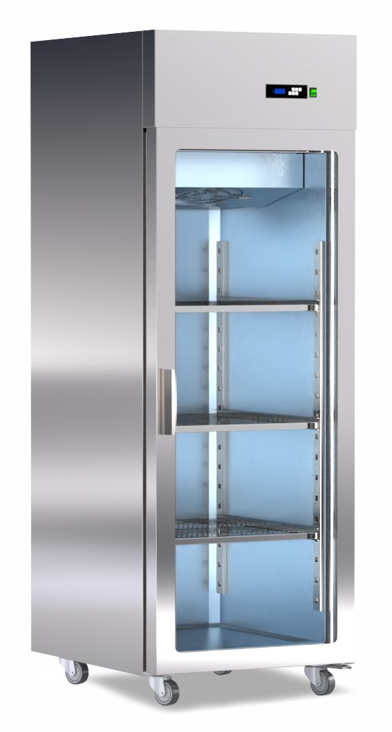 Pro Tiefkühlschrank mit 1 Glastür 585x835x2090 mm