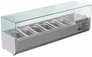 Pro Aufsatzkühlvitrine GN1/4 1400x335x230/435h mm