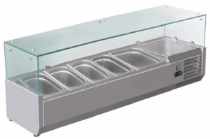 Pro Aufsatzkühlvitrine GN1/3 1400x395x230/435h mm