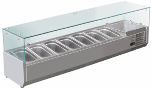 Pro Aufsatzkühlvitrine GN1/4 1500x335x230/435h mm