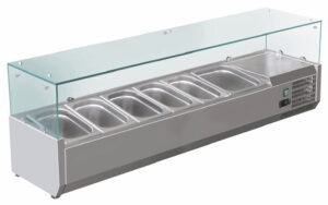 Pro Aufsatzkühlvitrine GN1/3 1500x395x230/435h mm