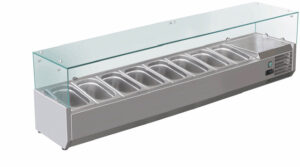 Pro Aufsatzkühlvitrine GN1/3 1800x395x230/435h mm