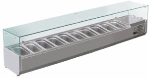 Pro Aufsatzkühlvitrine GN1/4 2000x335x230/435h mm