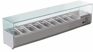 Pro Aufsatzkühlvitrine GN1/3 2000x395x230/435h mm