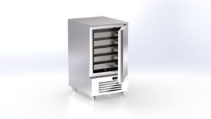 Pro Fisch-Kühlschrank mit 1 Tür (5 Inox Schubladen inkl.) 720x860x1300mm