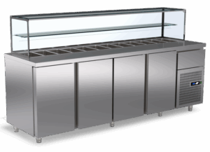 Pro Saladette mit 5 Türen (4x Gross & 1x klein) 2350x700x1400mm