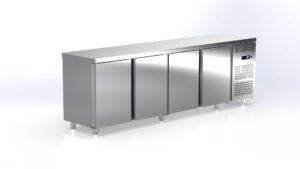 Pro Bäckerei-Kühltisch mit 4 Türen 2610x800x870mm