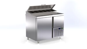 Pro Saladette mit 2 Türen (1x Gross & 1x klein) 1070x700x990mm