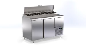 Pro Saladette mit 3 Türen (2x Gross & 1x klein) GN1/1 1410x700x990mm