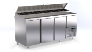 Pro Saladette mit 4 Türen (3x Gross & 1x klein) GN1/1 1870x700x990mm