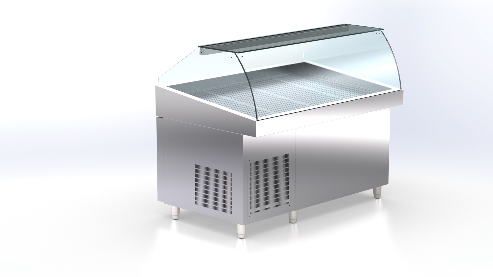 Pro Fisch-Kühlvitrine 1410x900x1170mm – Bild 2