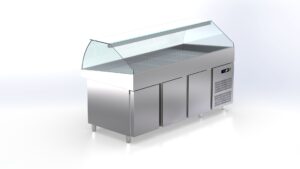 Pro Fisch-Kühlvitrine 1880x900x1170mm