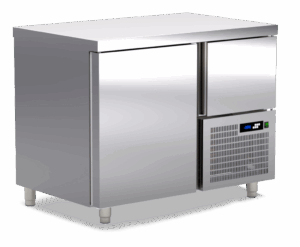 Pro Kühltisch mit 2 Türen (1x Gross & 1x klein) 1070x600x870mm