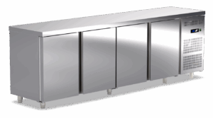 Pro Tiefkühltisch mit 4 Türen 2610x700x870mm