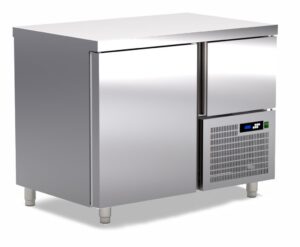 Pro Kühltisch mit 2 Türen (1x Gross & 1x klein) 1070x700x870mm