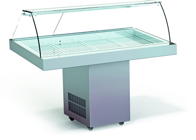 Pro Fisch-Kühlvitrine 1410x850x1200mm