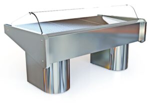 Pro Fisch-Kühlvitrine 2000x1100x1200mm