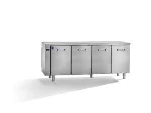 Studio54 Daiquiri Basic Line SP50 H660 Kühltisch 4 Türen für externes Aggregat – glatte Arbeitsplatte