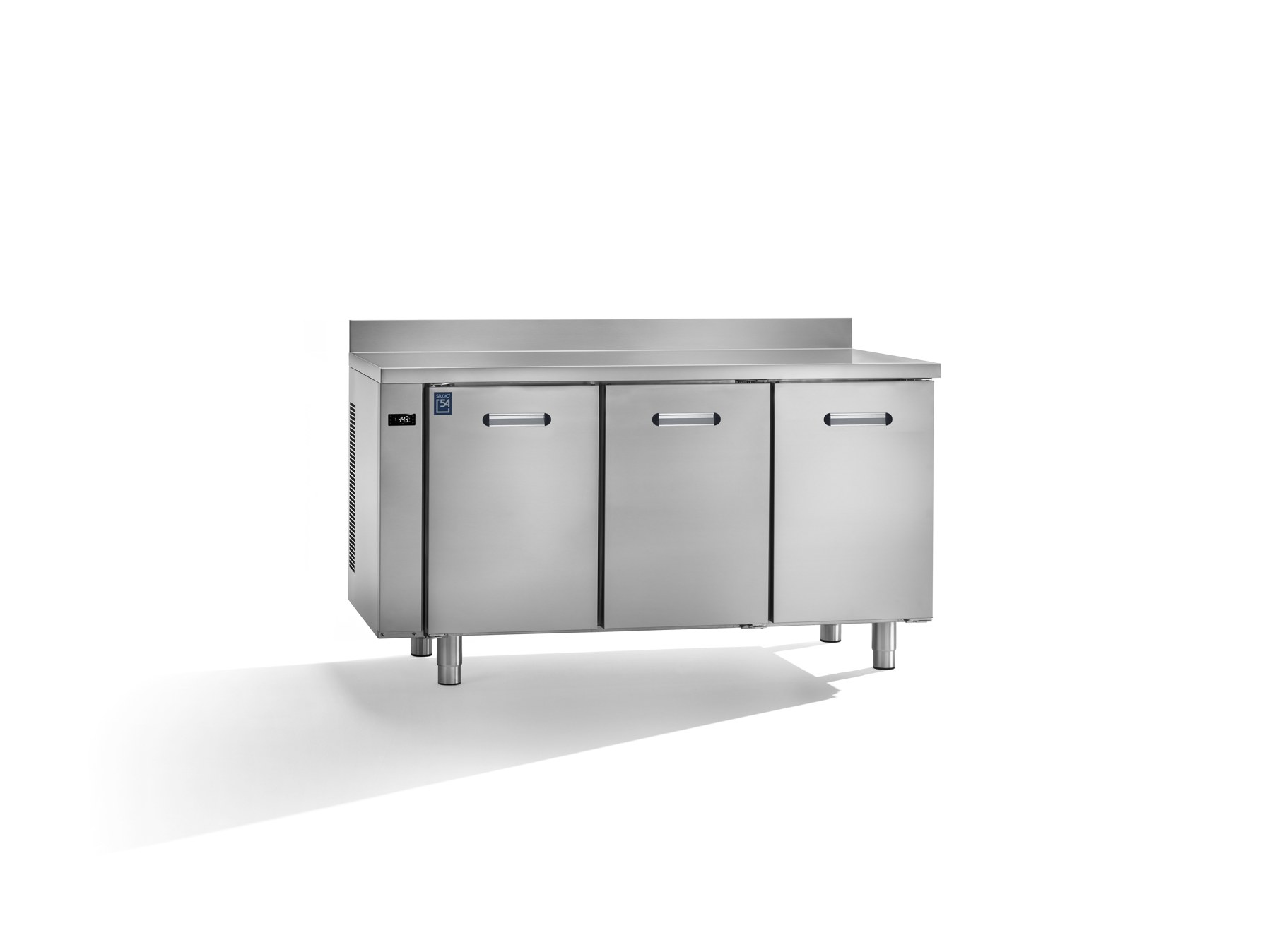 Studio54 Daiquiri Basic Line EN 600x400 SP50 H660 Kühltisch 3 Türen externes Aggregat – Arbeitsplatte mit Aufkantung