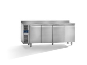 Studio54 Daiquiri Top Line GN1/1 H710 Kühltisch 4 Türen externes Aggregat – Arbeitsplatte mit Aufkantung