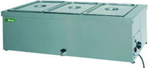 Pro Bain-Marie-Speisenwärmer – GN1/1, 3-fach – 150h mm