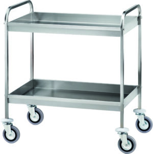 Pro Abräumwagen aus Edelstahl