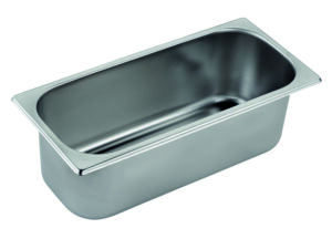 Pro Eisbehälter aus Edelstahl – 360x165x120h mm mm – 360x165x120