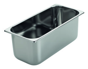 Pro Eisbehälter aus Edelstahl – 360x165x150h mm mm – 360x165x150