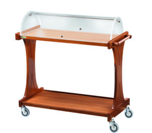 Pro Servierwagen in Holzoptik