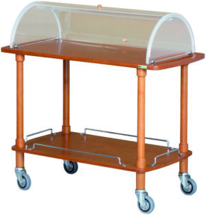 Pro Servierwagen in Holzoptik