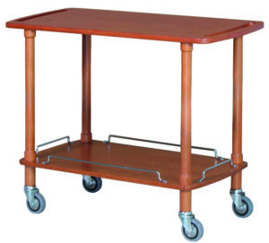 Pro Servierwagen in Holzoptik