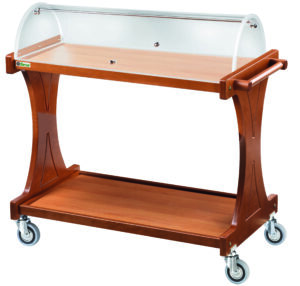Pro Servierwagen in Holzoptik