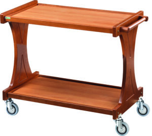 Pro Servierwagen in Holzoptik