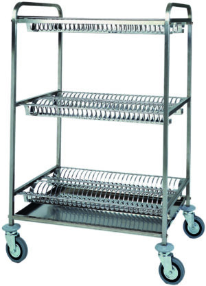 Pro Abtropfwagen für Teller und Gläser